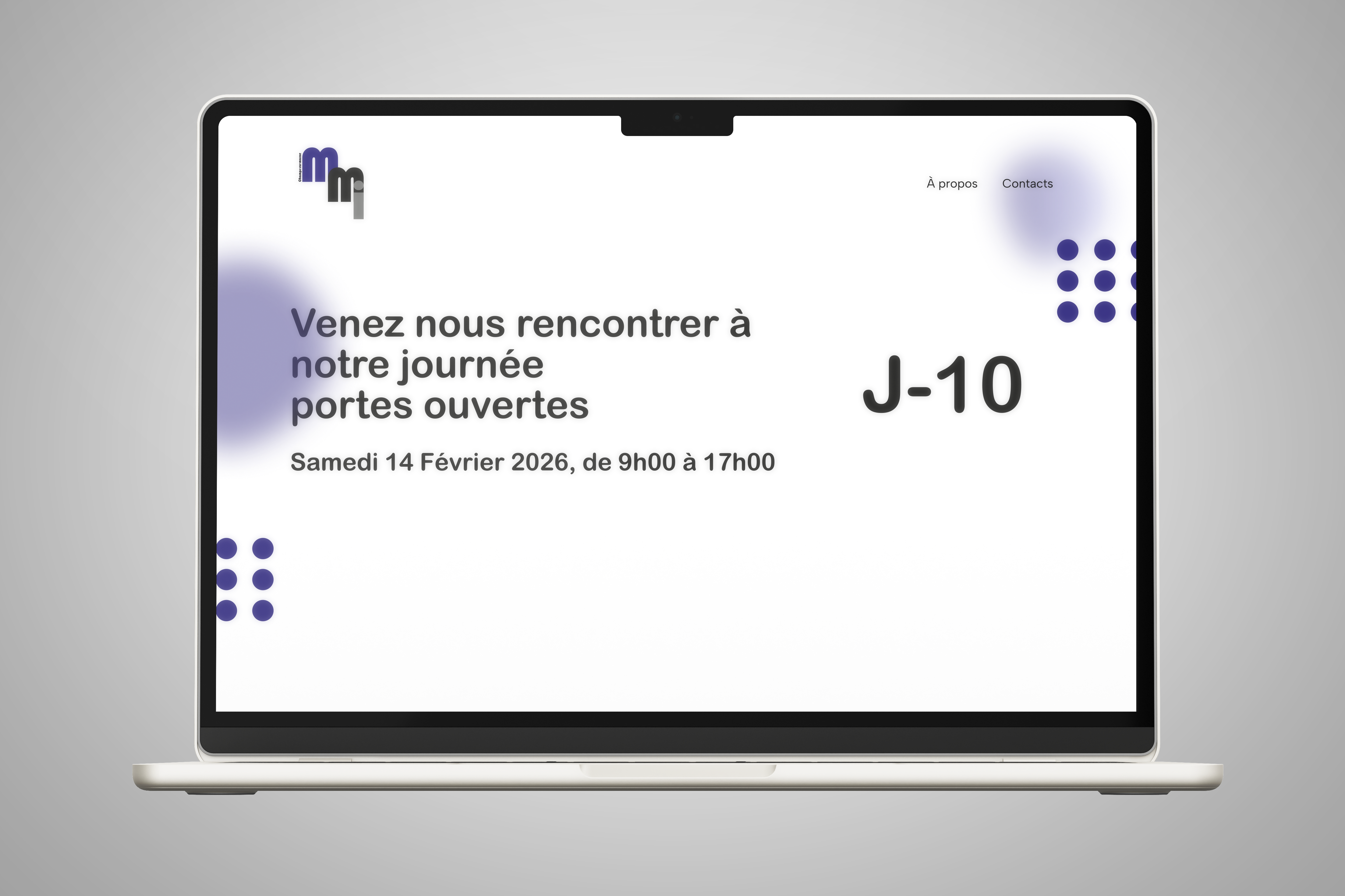 Page d'accueil de la refonte du site web du BUT MMI